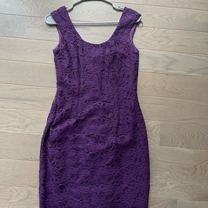 Fancy purple mini dress
